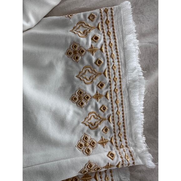 Ruby Road Missy Keep It Natural White Embellished Ankle Pant NWT - Picture 3 of 9